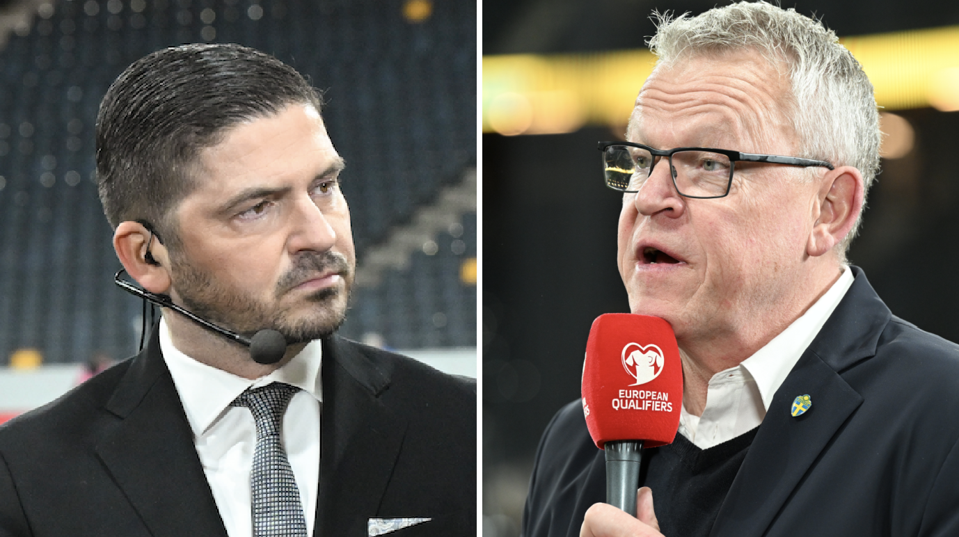 Viaplays expert Bojan Djordjic och Janne Andersson hamnade i en dispyt efter Sveriges match mot Azerbajdzjan.